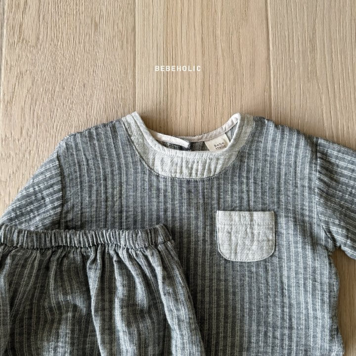 Bebe Holic - Korean Baby Fashion - #babygirlfashion - Churros Top Bottom Set - 9