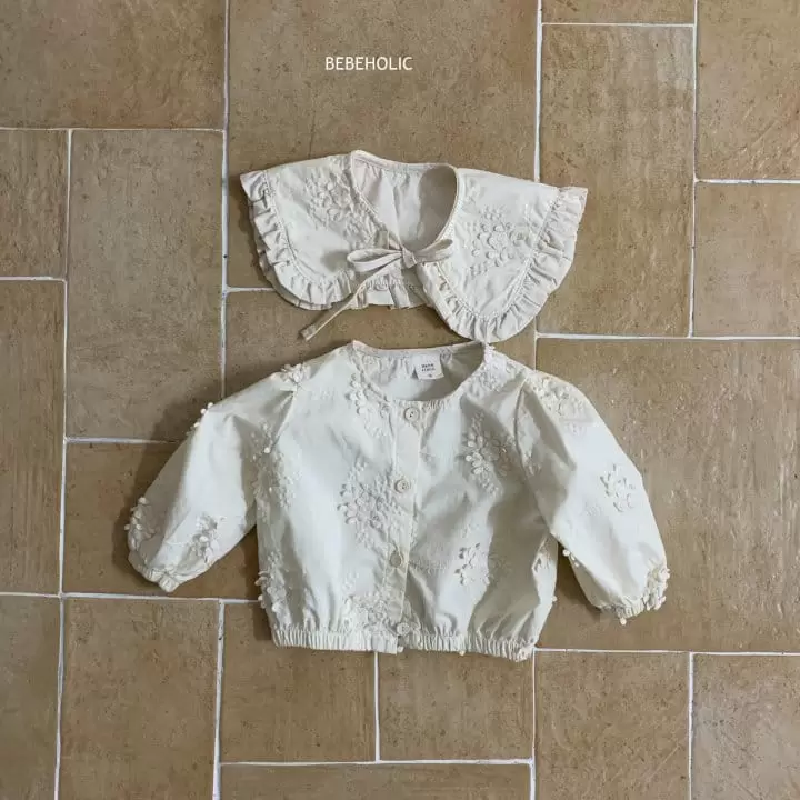 Bebe Holic - Korean Baby Fashion - #babylifestyle - Cherry Blossoms Cardigan - 2
