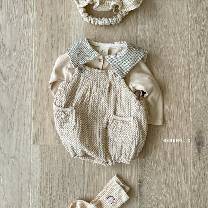 Bebe Holic - Korean Baby Fashion - #babylifestyle - Honey Dungarees Body Suit - 4