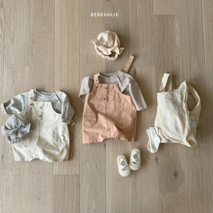 Bebe Holic - Korean Baby Fashion - #babyoninstagram - Mind Dungarees Body Suit - 2