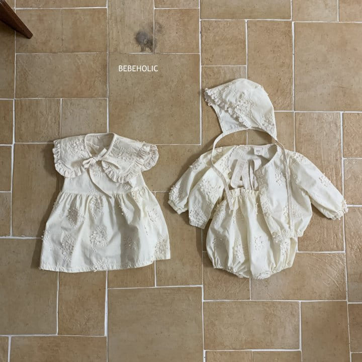 Bebe Holic - Korean Baby Fashion - #babyoninstagram - Cherry Blossoms One- Piece - 2