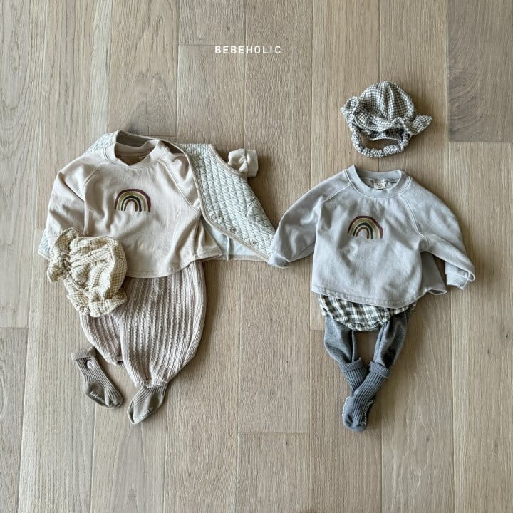 Bebe Holic - Korean Baby Fashion - #babyootd - Rainbow Tee