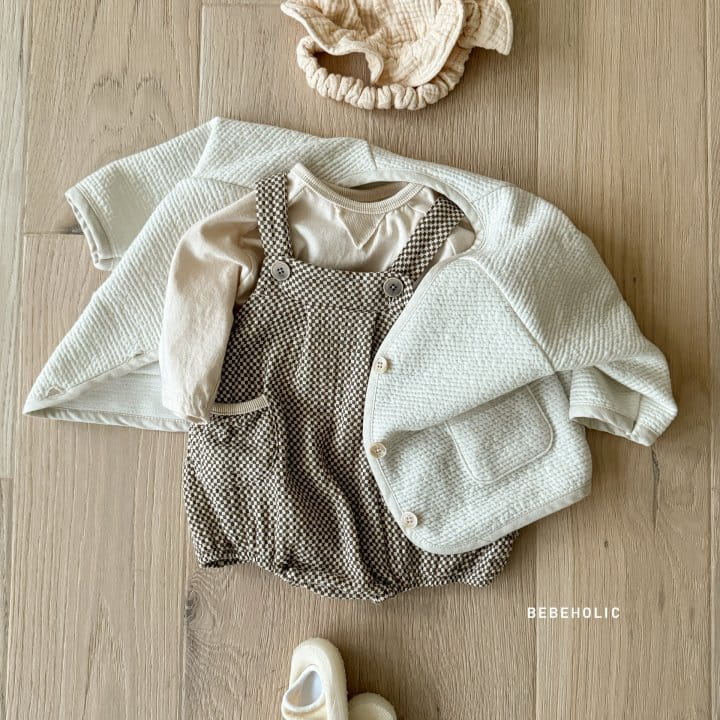 Bebe Holic - Korean Baby Fashion - #babyootd - Honey Dungarees Body Suit - 5