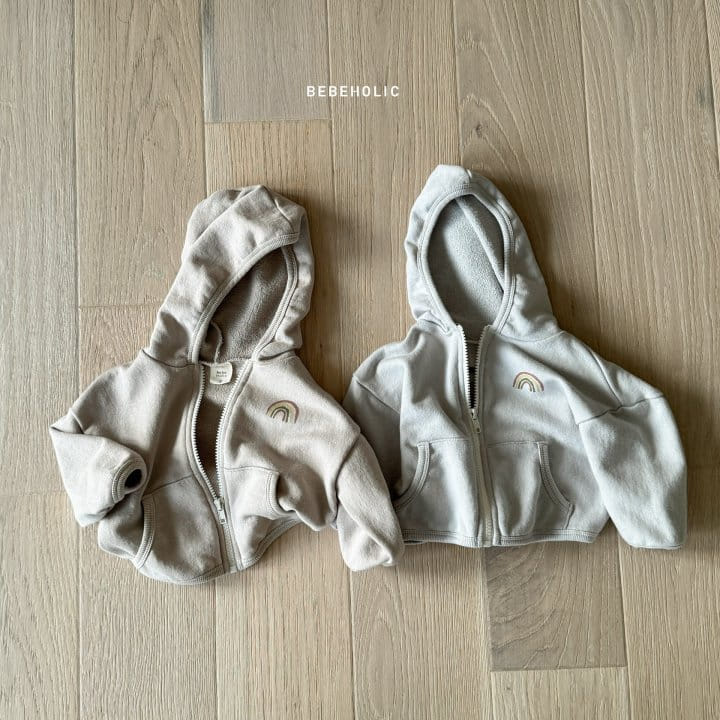 Bebe Holic - Korean Baby Fashion - #babyootd - Rainbow Hoody Zip Up - 6