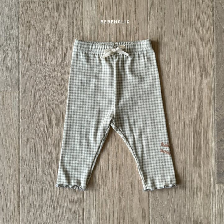 Bebe Holic - Korean Baby Fashion - #babyoutfit - Melon Check Leggings - 10