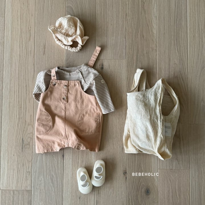 Bebe Holic - Korean Baby Fashion - #babyootd - Mind Dungarees Body Suit - 4