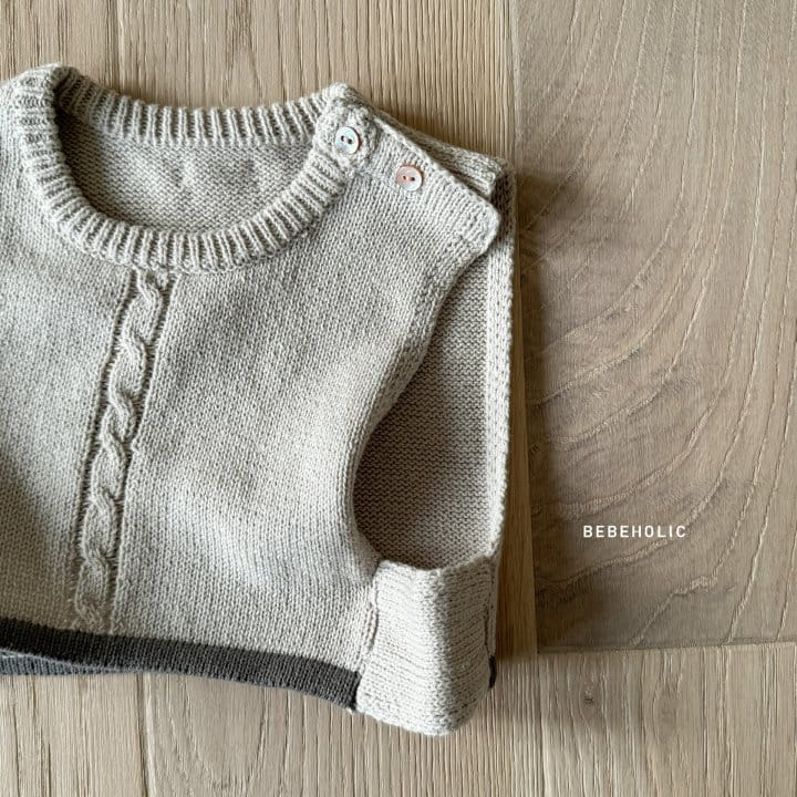 Bebe Holic - Korean Baby Fashion - #babyoutfit - Twiddle Color Kint - 9