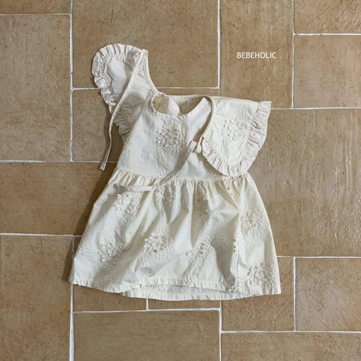 Bebe Holic - Korean Baby Fashion - #babyootd - Cherry Blossoms One- Piece - 4