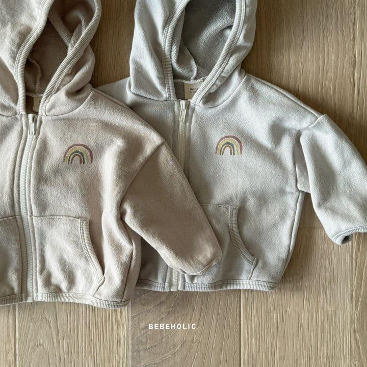 Bebe Holic - Korean Baby Fashion - #babyoutfit - Rainbow Hoody Zip Up - 8