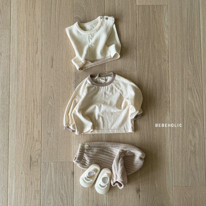Bebe Holic - Korean Baby Fashion - #babyoutfit - Basic Piping Tee - 4