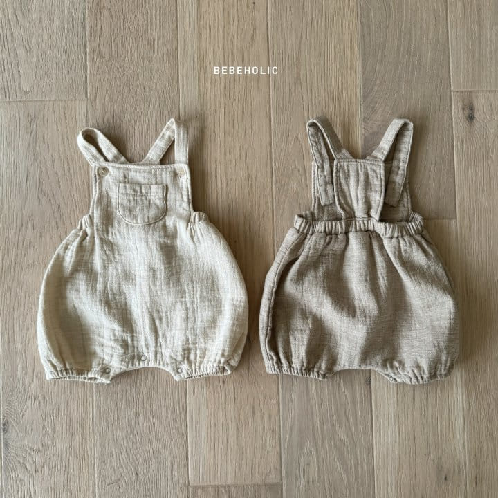 Bebe Holic - Korean Baby Fashion - #onlinebabyboutique - Pocket Dungarees Body Suit - 8