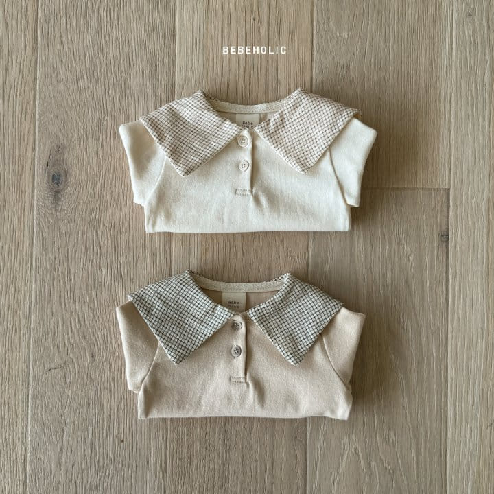 Bebe Holic - Korean Baby Fashion - #onlinebabyshop - Miel Check Tee - 5
