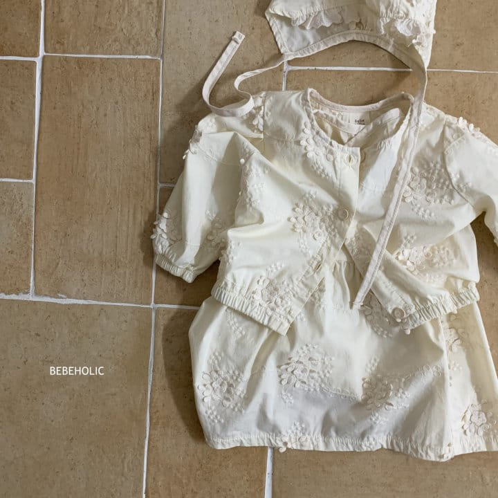 Bebe Holic - Korean Baby Fashion - #onlinebabyshop - Cherry Blossoms One- Piece - 8