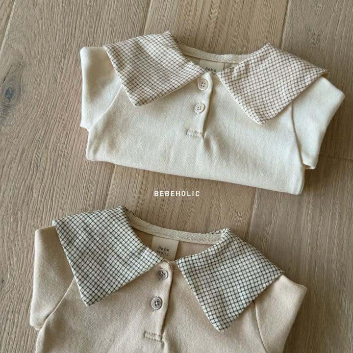 Bebe Holic - Korean Baby Fashion - #smilingbaby - Miel Check Tee - 6