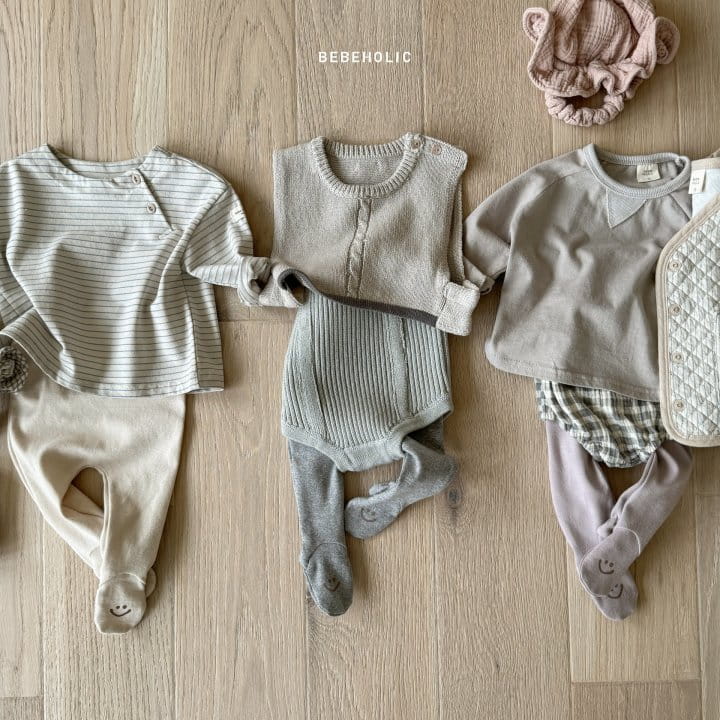 Bebe Holic - Korean Baby Fashion - #smilingbaby - Smile Foot Leggings - 2