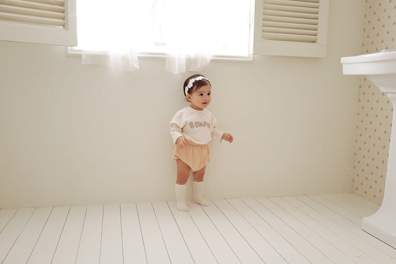 Bebe Nine - Korean Baby Fashion - #babyboutique - Bebe B Bonju Top Bottom Set - 11