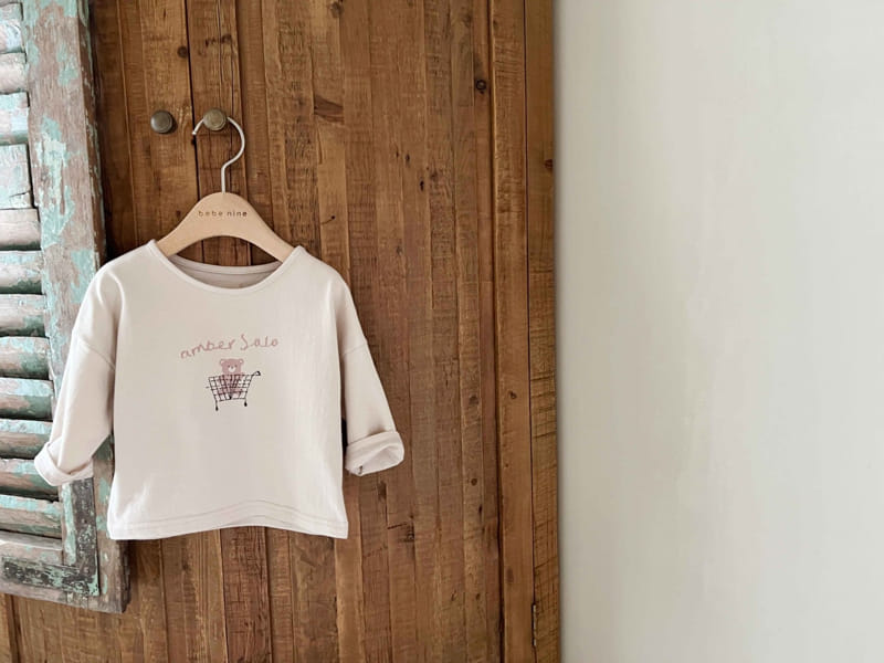 Bebe Nine - Korean Baby Fashion - #babyboutique - Bebe B Cart Bear Tee - 3