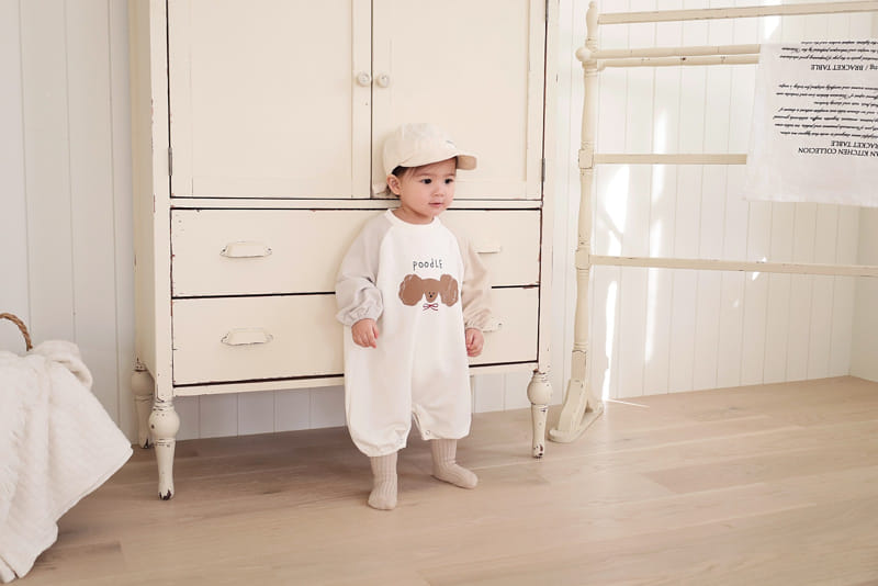 Bebe Nine - Korean Baby Fashion - #babyclothing - Bebe B Puppy Raglan Body Suit - 9