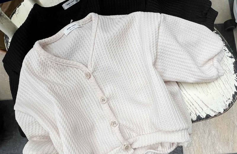 Bebe Nine - Korean Baby Fashion - #babyclothing - Bebe B Delly Waffle Cardigan - 8