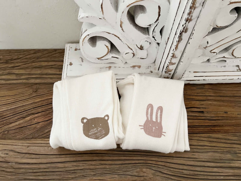 Bebe Nine - Korean Baby Fashion - #babyfashion - Bebe B Teddy Bunnny Leggings - 6