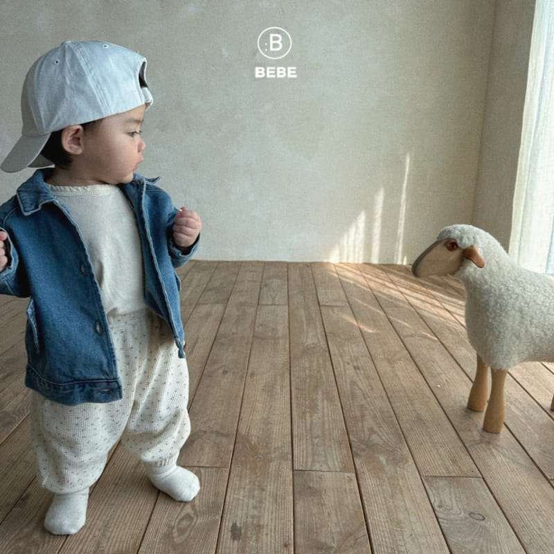 Bella Bambina - Korean Baby Fashion - #babyfever - Bebe Shadow Denim Jacket - 7