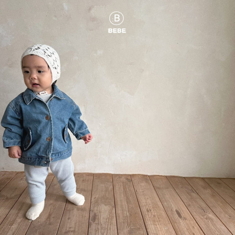 Bella Bambina - Korean Baby Fashion - #babyoninstagram - Bebe Shadow Denim Jacket - 10
