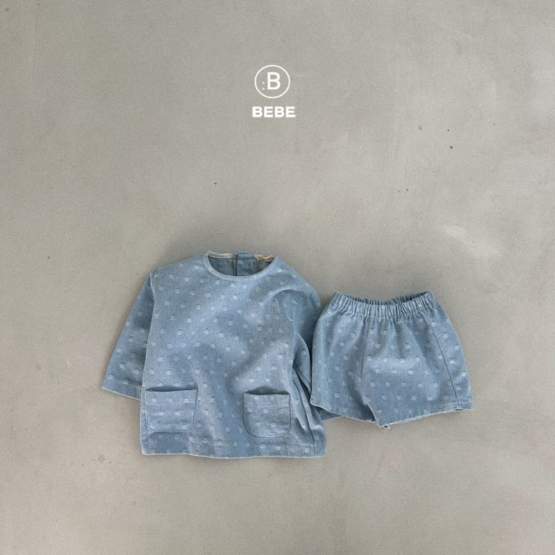 Bella Bambina - Korean Baby Fashion - #babyootd - Bebe Dot Top Bottom Set