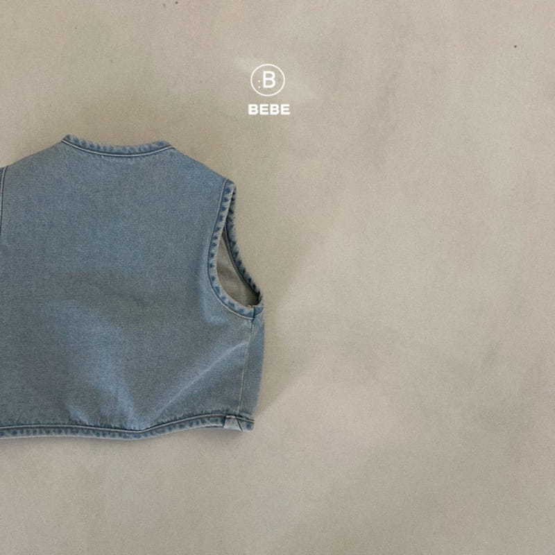 Bella Bambina - Korean Baby Fashion - #onlinebabyshop - Bebe Denim Vest - 6