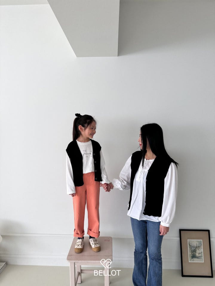 Bellot - Korean Children Fashion - #childofig - Basic Vest With Mom - 6