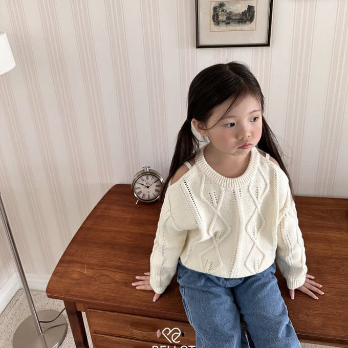 Bellot - Korean Children Fashion - #designkidswear - Shoulder Knit