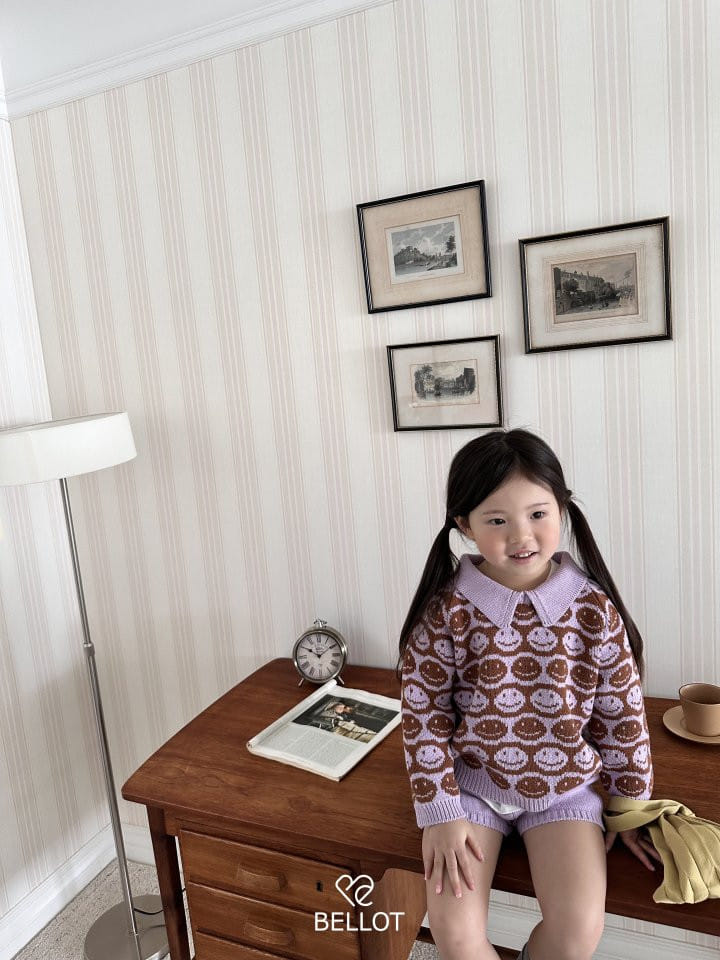 Bellot - Korean Children Fashion - #discoveringself - Smile Collar Knit - 3