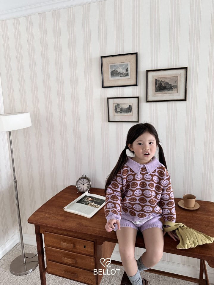 Bellot - Korean Children Fashion - #discoveringself - Smile Collar Knit - 4