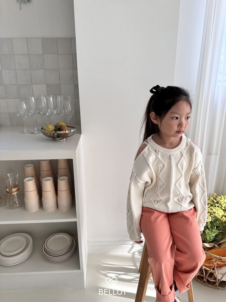 Bellot - Korean Children Fashion - #littlefashionista - Shoulder Knit - 8