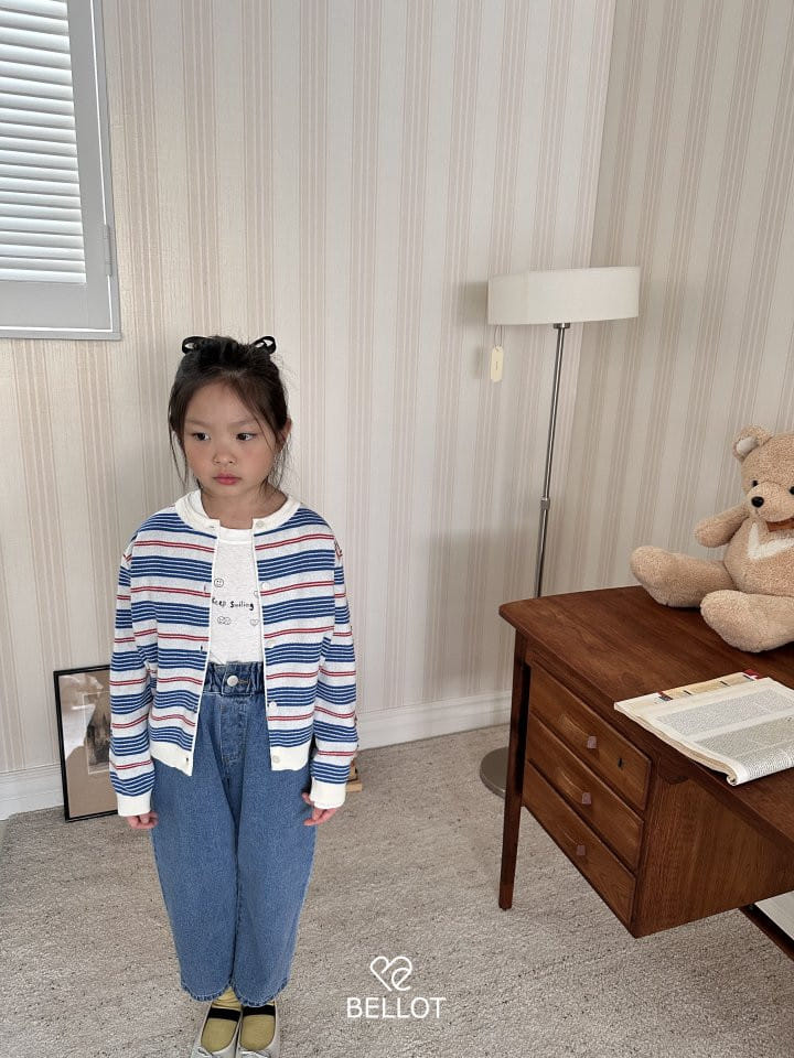 Bellot - Korean Children Fashion - #minifashionista - Shirring Denim Pants - 8