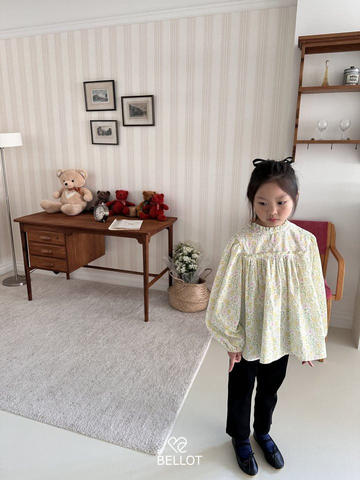 Bellot - Korean Children Fashion - #todddlerfashion - Rudy Flower Blouse - 3