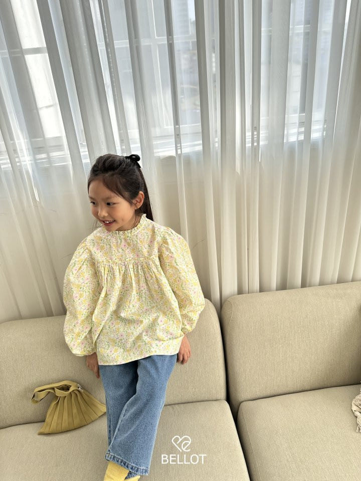 Bellot - Korean Children Fashion - #toddlerclothing - Shirring Denim Pants - 11