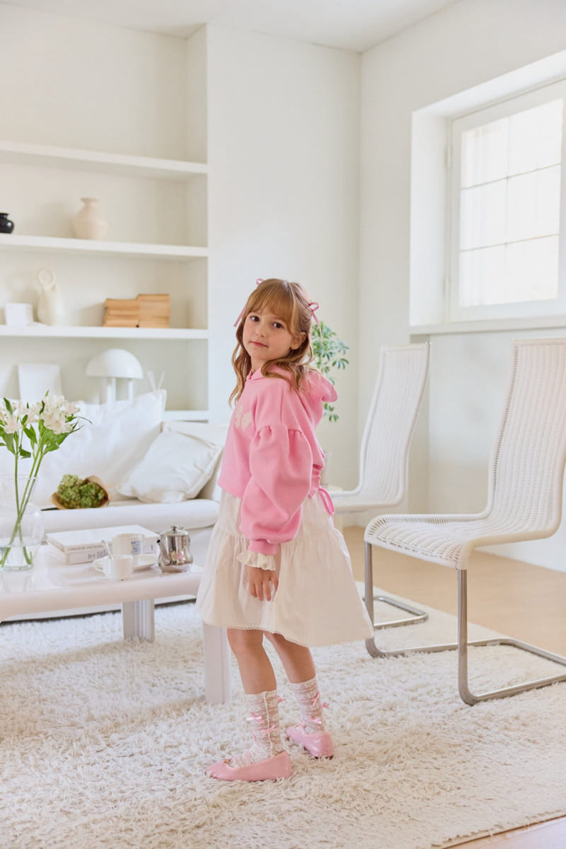 Berry Berry - Korean Children Fashion - #designkidswear - Ribbon Hoody Tee - 4