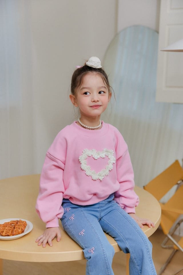 Berry Berry - Korean Children Fashion - #discoveringself - Ribbon Embroider Tee - 4