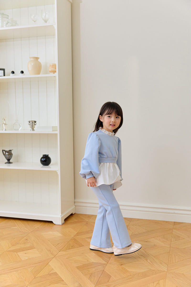 Berry Berry - Korean Children Fashion - #fashionkids - Milk Tee Top Bottom Set - 2