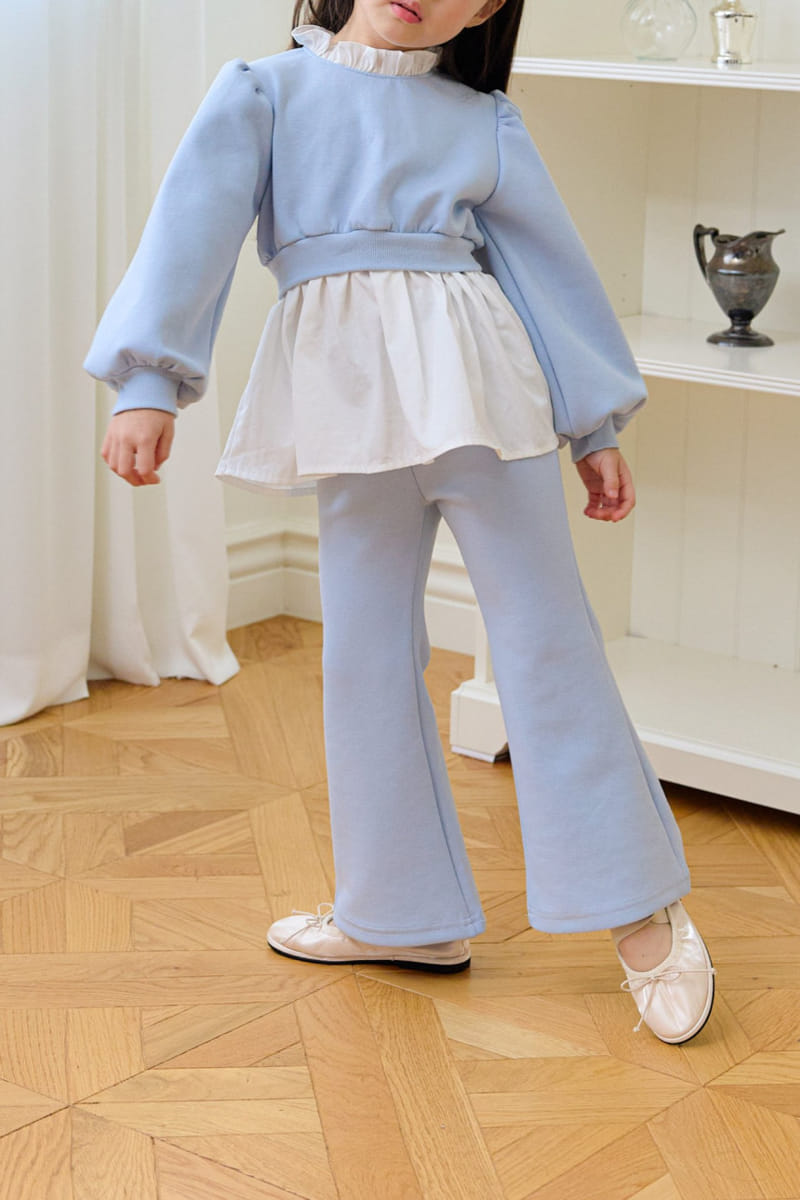 Berry Berry - Korean Children Fashion - #kidsshorts - Milk Tee Top Bottom Set - 3