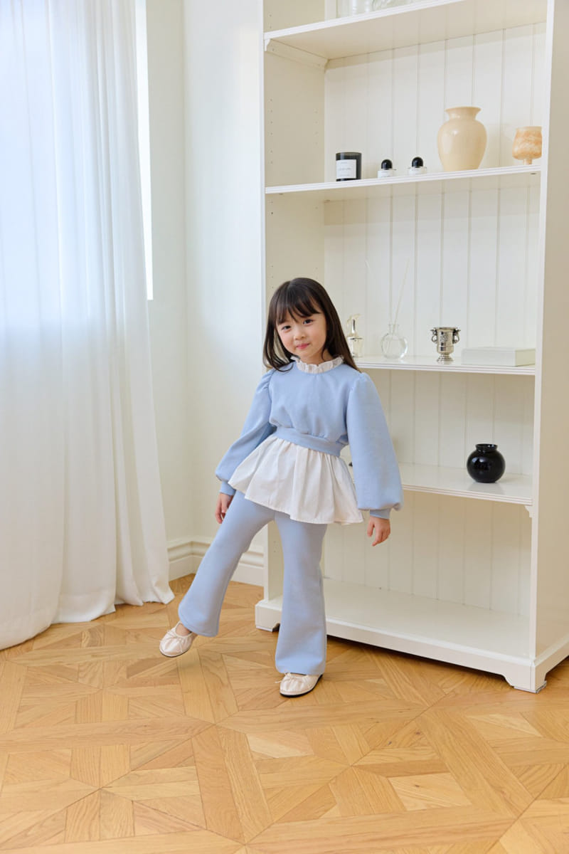 Berry Berry - Korean Children Fashion - #kidsshorts - Milk Tee Top Bottom Set - 4