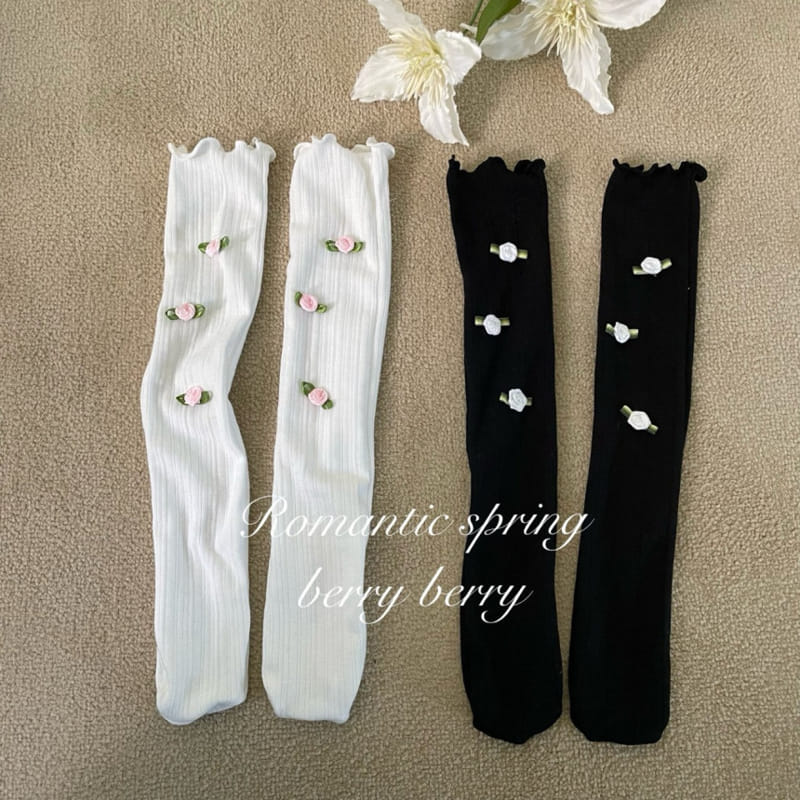 Berry Berry - Korean Children Fashion - #kidzfashiontrend - Rose Socks