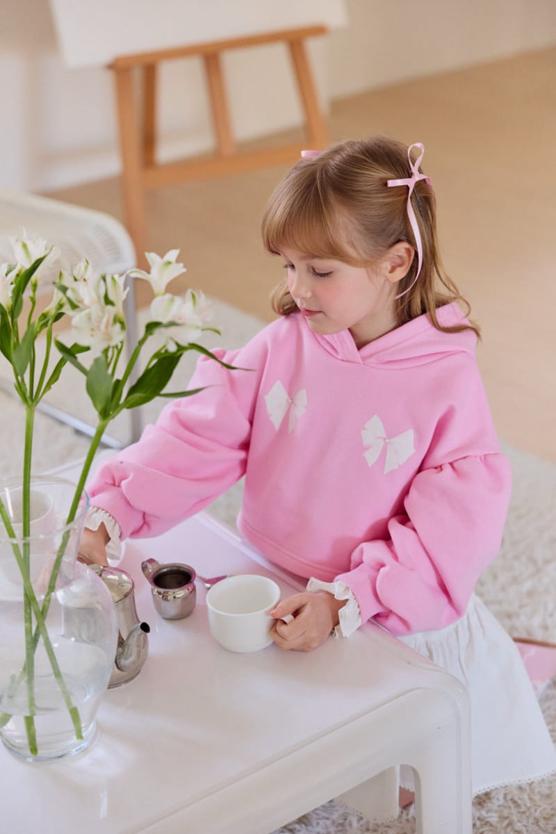 Berry Berry - Korean Children Fashion - #kidzfashiontrend - Ribbon Hoody Tee - 8