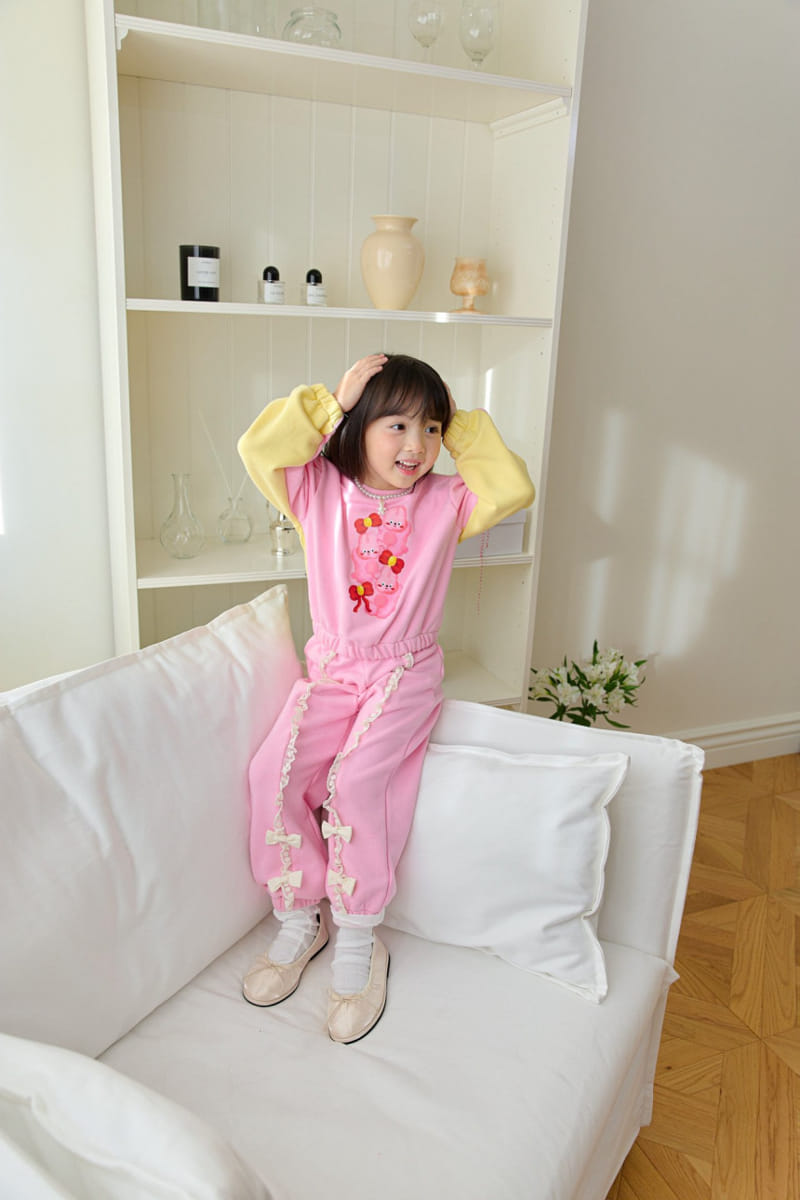 Berry Berry - Korean Children Fashion - #kidsstore - I'm So Excited Top Bottom Set - 4