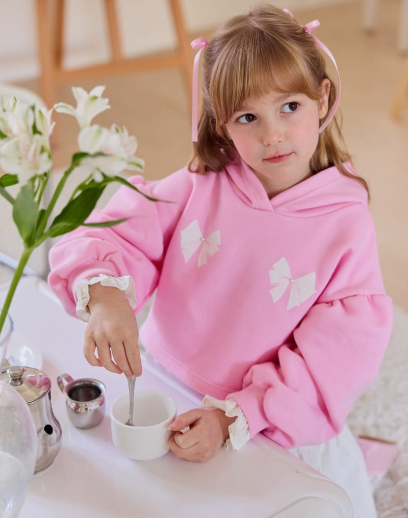 Berry Berry - Korean Children Fashion - #littlefashionista - Ribbon Hoody Tee - 10