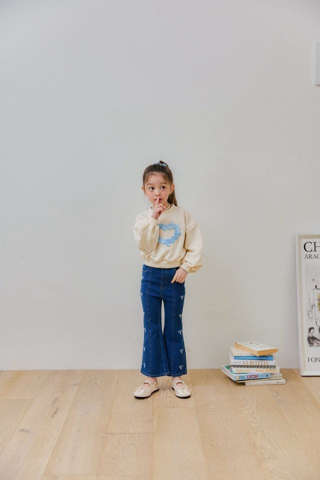 Berry Berry - Korean Children Fashion - #littlefashionista - Ribbon Embroider Tee - 9