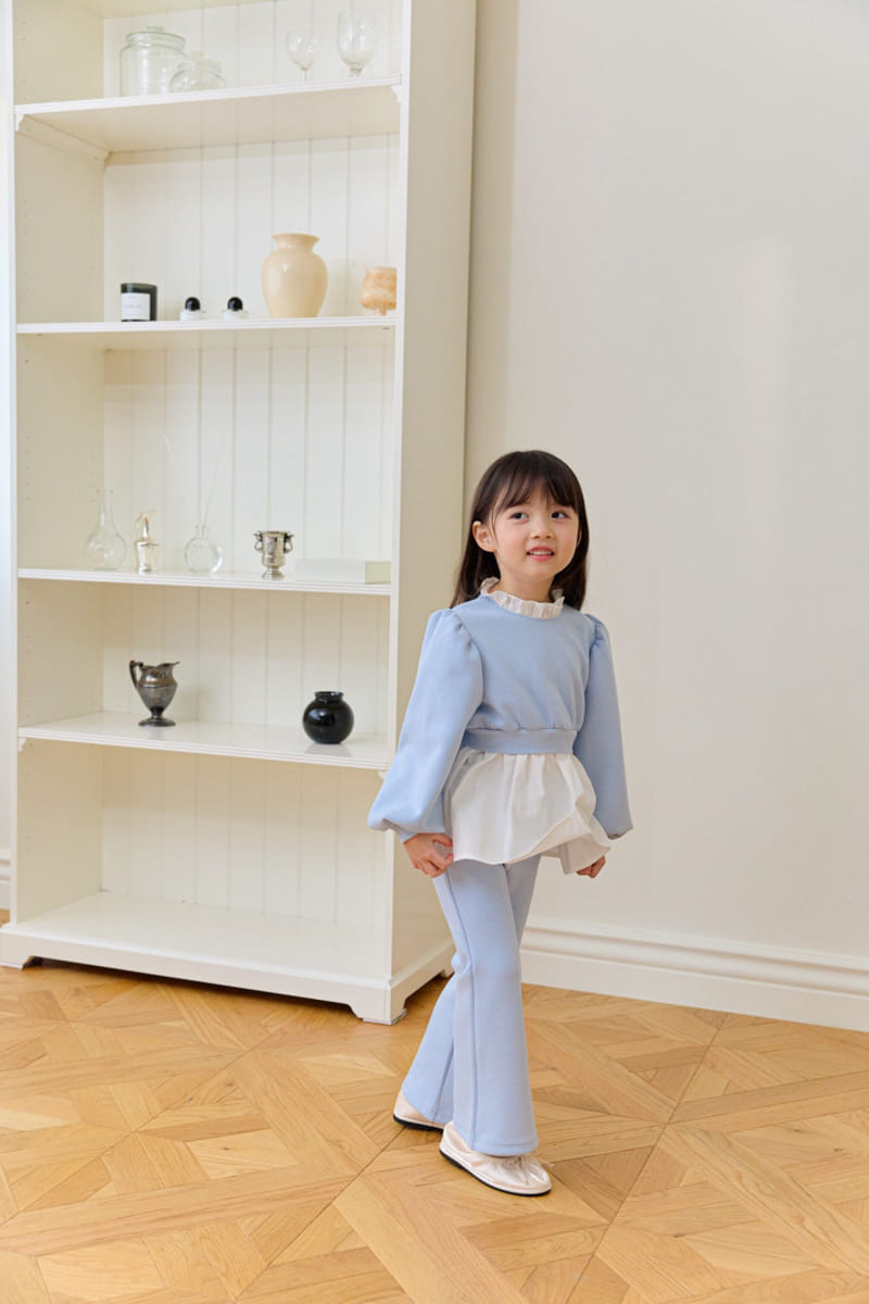 Berry Berry - Korean Children Fashion - #littlefashionista - Milk Tee Top Bottom Set - 7
