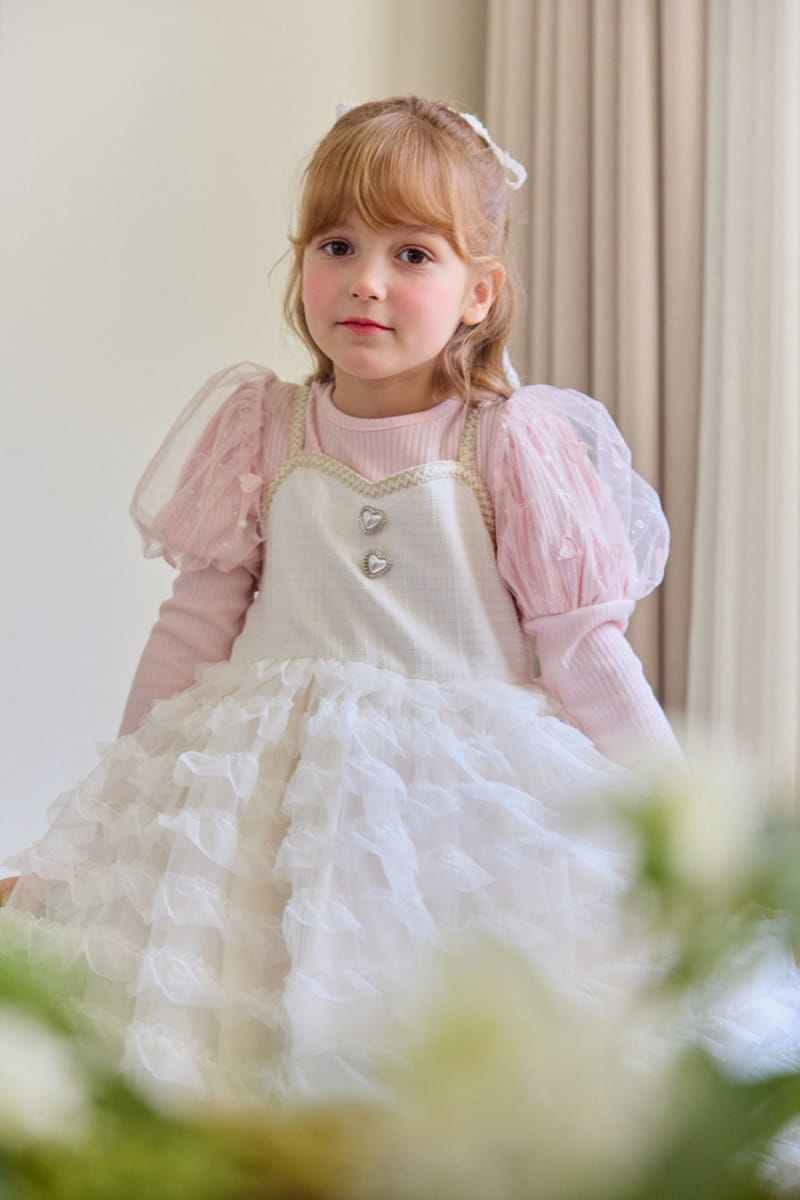 Berry Berry - Korean Children Fashion - #minifashionista - Raum Tweed One-Piece - 5