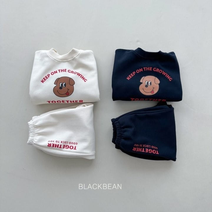 Black Bean - Korean Children Fashion - #childofig - Lucky Top Bottom Set - 2