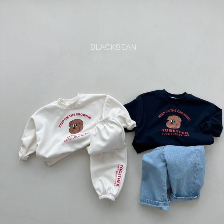 Black Bean - Korean Children Fashion - #childrensboutique - Lucky Top Bottom Set - 3